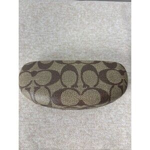 COACH Sunglasses Or Glasses Case Signature Monogram Hard Clamshell